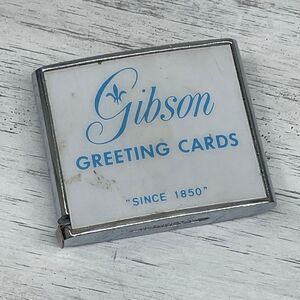 Vintage Gibson Greeting Cards Barlow Miniature Tape Measure - USA Made 1960s